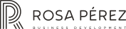 Rosa Pérez logo in negative
